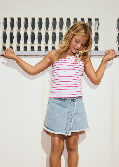 Gonna pantalone jeans...