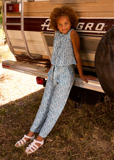 Pant. lungo stampato Giada 038