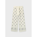 Pant. lungo stampato Bianc osso 040
