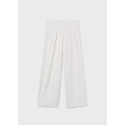Pantalone lungo crepe Ecru 095
