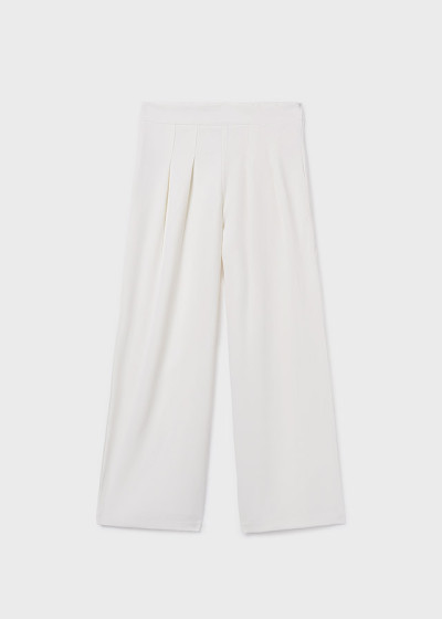 Pantalone lungo crepe Ecru 095