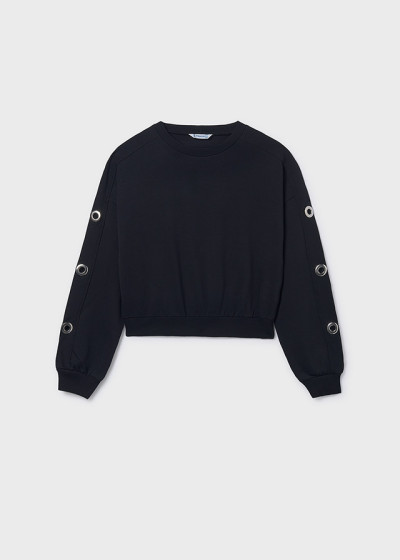 Pullover railway Nero 080