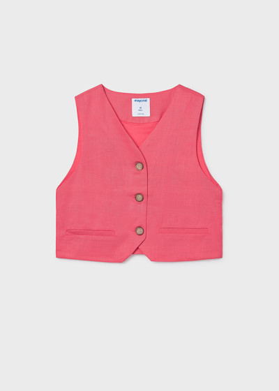 Gilet bottoni stile lino...
