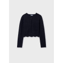Cardigan tricot cinte Nero 075