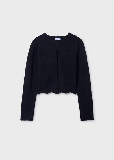 Cardigan tricot cinte Nero 075