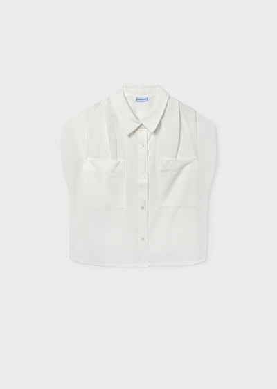 Blusa tasche Ecru 054