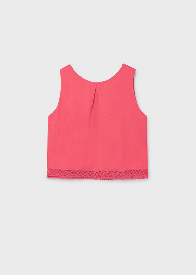 Blusa cinta ricamo Corallo 096