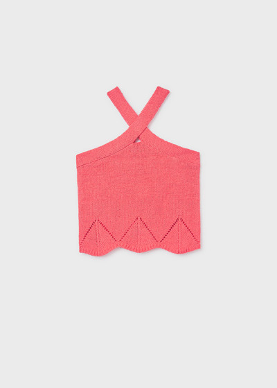 Top tricot halter Corallo 044