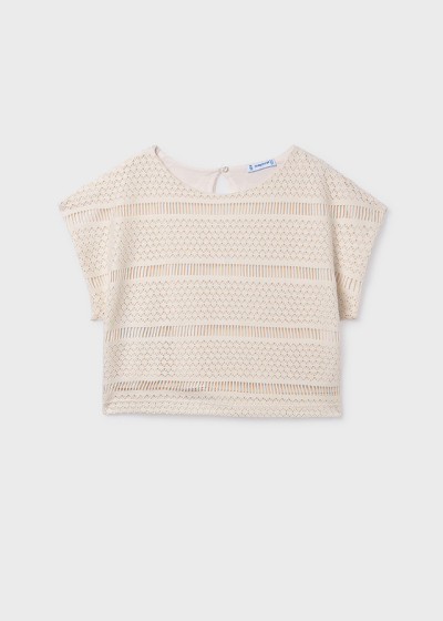 Top stile crochet Bianc...