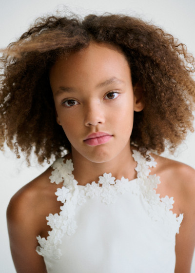 Maglietta s/maniche guipur...