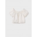 Blusa pizzo Ecru 047