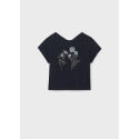 Maglietta m/c paillettes Nero 092