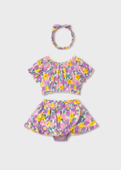 Compl. gonna 3 pezzi Lilac 086