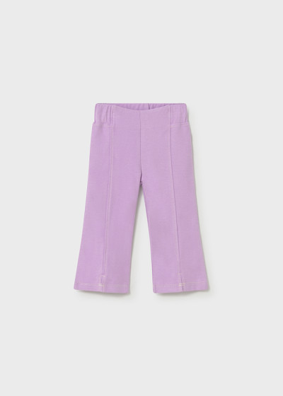 Leggings flared twill Lilac...