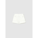 Pantalone corto strutturato Ecru 041