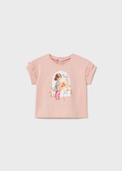 T-Shirt m/c grafica Blossom...
