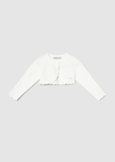 Bolerino tricot basico Ecru...