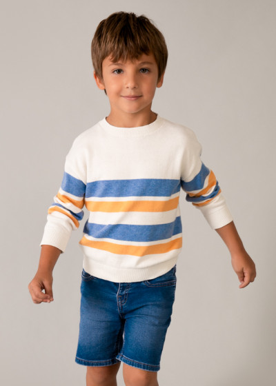 Bermuda soft denim 5 tasche