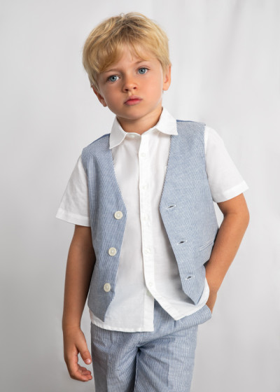 Gilet lino suiting