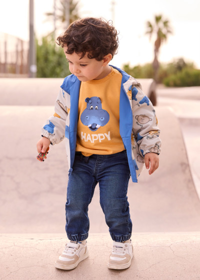 Pantalone soft denim jogger