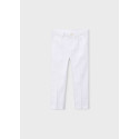 Pantalone lino elegante Bianco 066