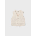 Gilet lino suiting Avena mez 026