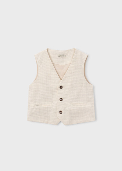 Gilet lino suiting Avena...