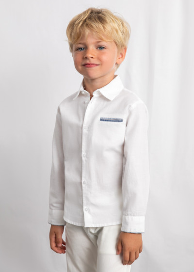 Camica m/l lino elegante...