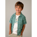 Camicia m/c stampata Alga 026