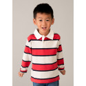 Polo m/l righe Pomodoro 091