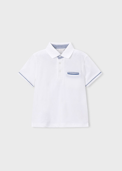 Polo m/c suiting Bianco 073