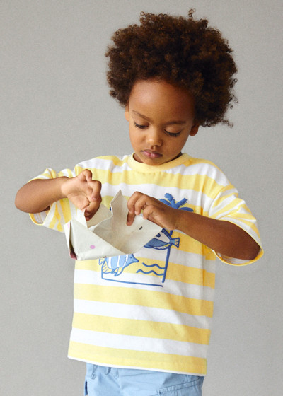 Maglietta m7c righe stampa...