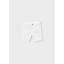 Bermuda chiuso twill basico Bianco 040