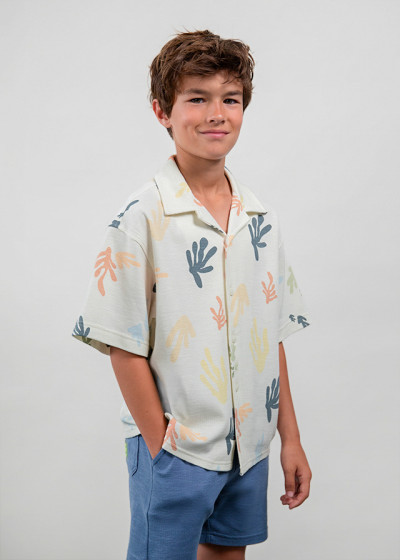 Camicia m/c stampa