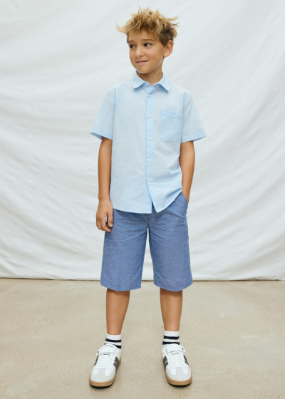 Bermuda lino suiting