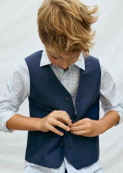 Gilet lino suiting