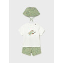 Compl. punto print con cappello Verde 081