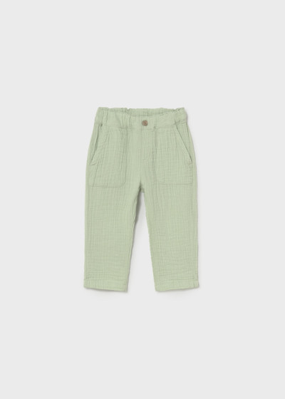 Pantalone bambula Verde 055