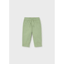 Pantalone popeline elastan Verde 010