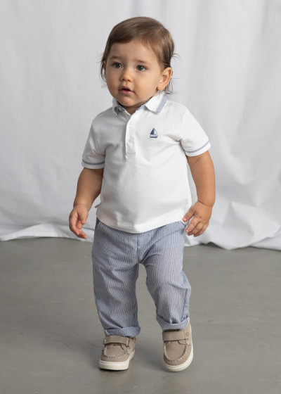 Pantalone seersucker Capri 067