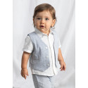 Gilet lino suiting Capri quad 015