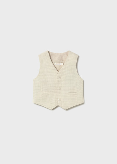 Gilet lino suiting Avena...