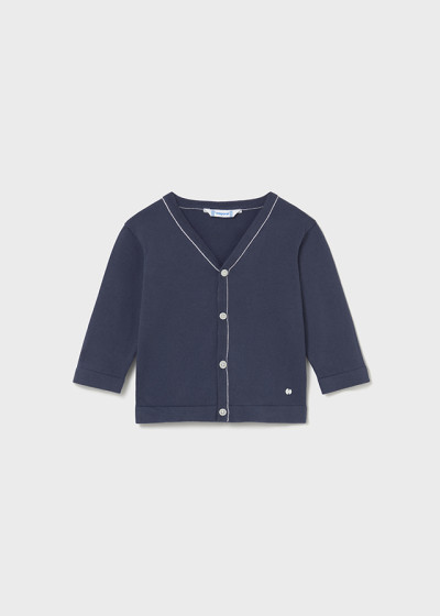 Cardigan tricot scollo v...