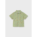 Camicia m/c stampata Verde 032