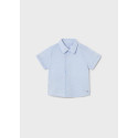 Camicia m/c lino Celeste 050