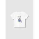 Maglietta m/c cane Bianco 073