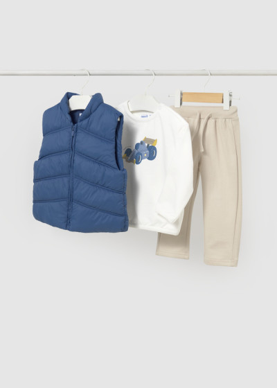 Compl. pantalone felpa gilet
