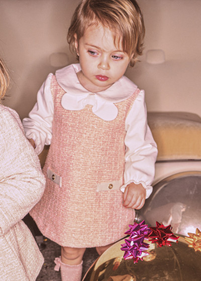 Vestito combinato tweed